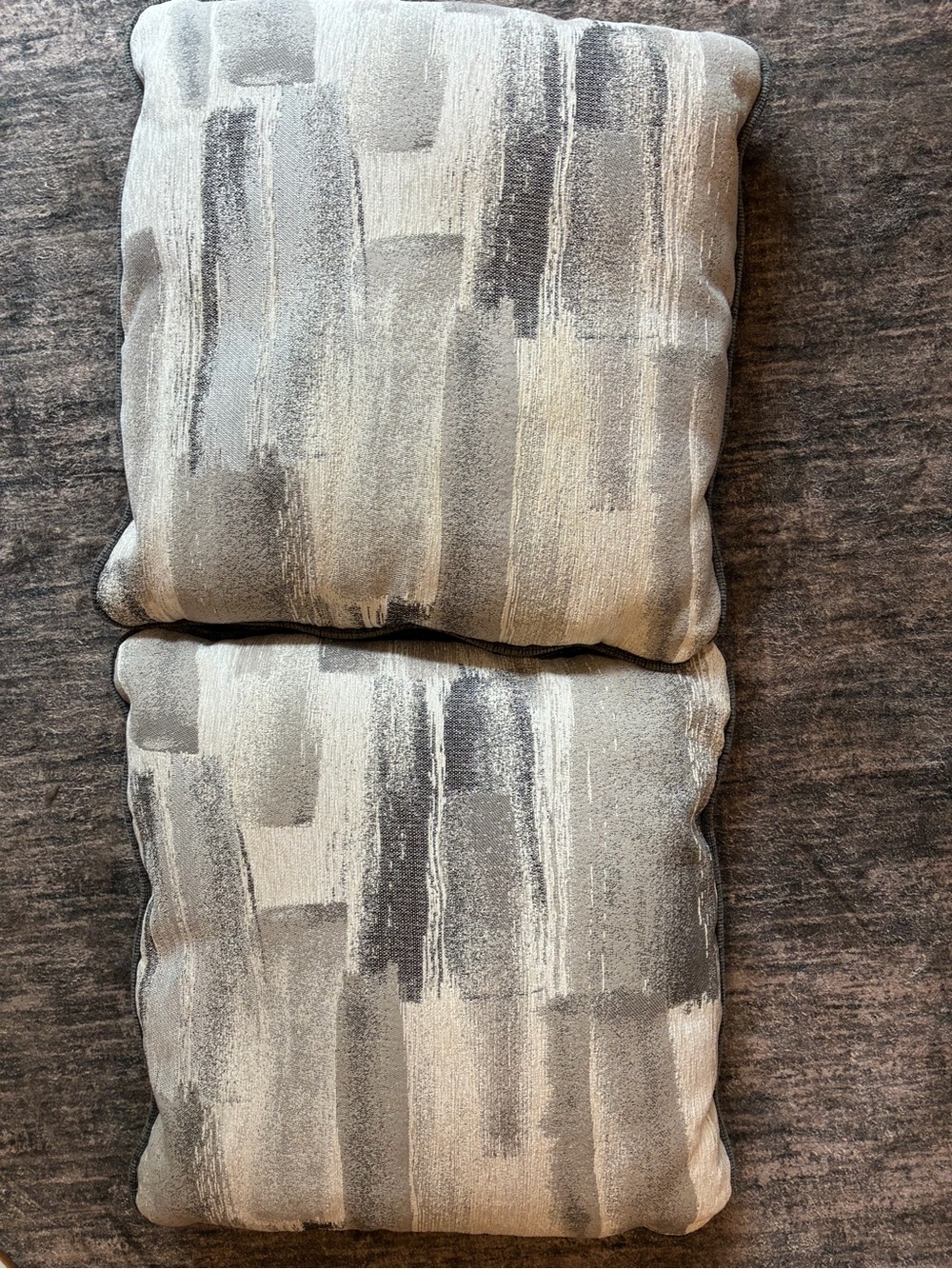 Neutral Gray Abstract Accent Pillow Pair - Brand: